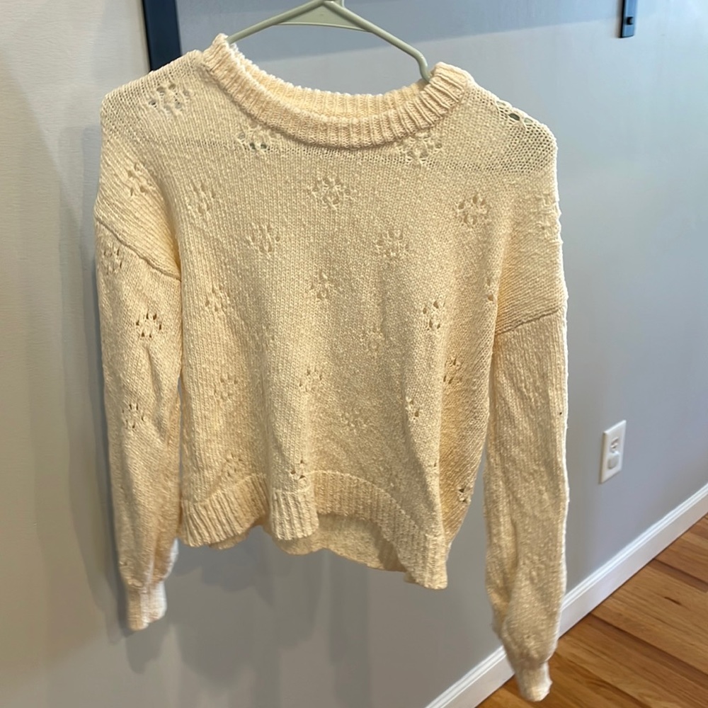Madewell Cream summer sweater! Size xxs